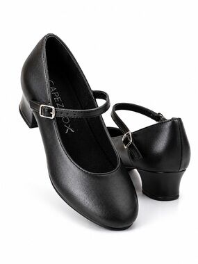 Capezio Black Mary Jane Character Dance Shoes Low Heel Women’s Size 8.5M
